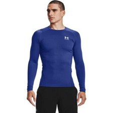 Under Armour Men's Armour HeatGear Compression Long-Sleeve T-Shirt , Royal Blue