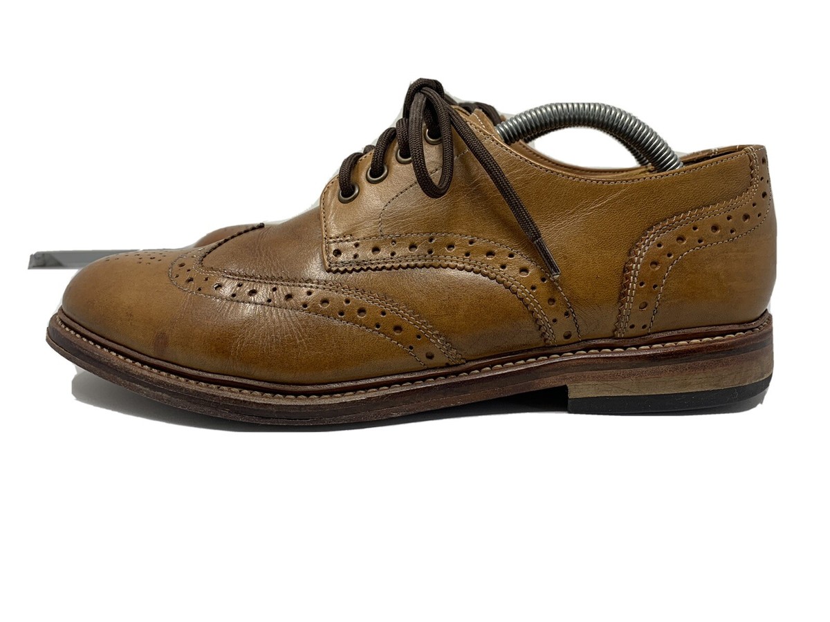 Stacy Adams Madison II Brown Leather Wing Tip Oxford Shoes 