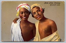 Nella Libia Italiana Libyan Youth Postcard Giovanetti Arabi