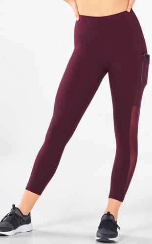6 POWERHOLD POCKET High Waist BURGUNDY 