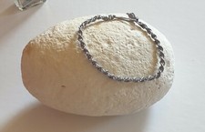 Bracelet tissu Friendship Amitié brésilien ajustable réglable_Gris Argenté...