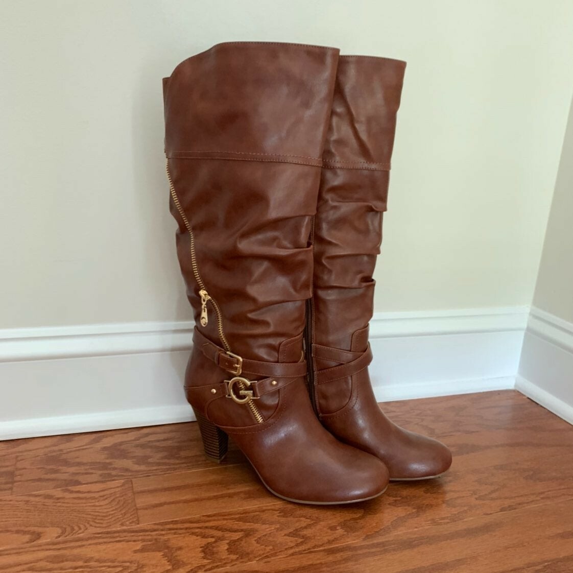 guess combat heel boots