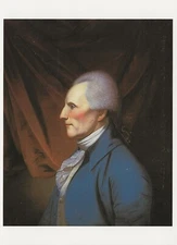 POSTCARD Chas Wilson Peale "Richard Henry Lee" 1795 Founding Father Portrait MNT