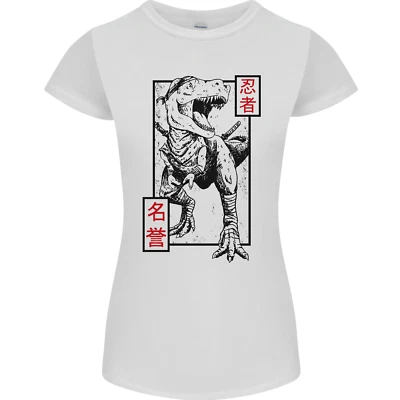 Japanisch T-Rex Ninja Mma Gemischte Kampfsport Damen Petite Schnitt Maglietta - Bild 1 von 4