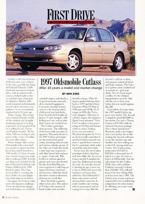 1997 Oldsmobile Cutlass - Car Original Print Article J187 | eBay