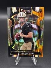 2025 Panini Select - Concourse Tyler Shough #41 Black & Orange Shock Prizm (RC)