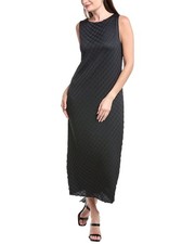 Lafayette 148 New York Diamond Plisse Sleeveless Midi Dress Women's