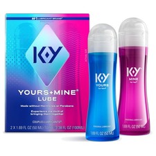 Yours  Mine Personal Lubricant for Couples, Sensorial Couples Lube, 2 x 1.69...
