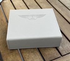 Linen Cream Leather Bentley Key Box