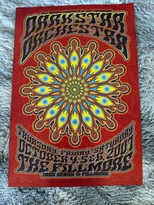 Dark Star Orchestra 07 Fillmore SF Concert Poster F894 Dave Hunter Grateful Dead