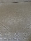 Vintage White Hobnail Bedspread Fringe Full Queen 94x87 Cottage Farmhouse — photo 3