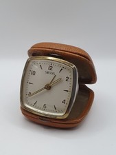 Smiths Vintage 1950s Travel Alarm Clock  Collectable Made In Great Britain
