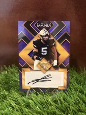 2022 Wild Card Auto Mania George Karlaftis #AM-TH14 Purple Rookie Auto (RC,AU). rookie card picture