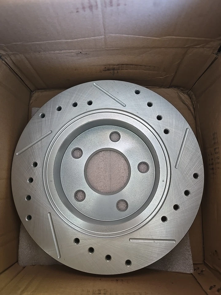 Power Stop AR8139XPR Drilled & Slotted Rear Rotor Set for Taurus / Continental Foto 4 de 4