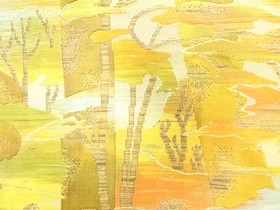 7596552: JAPANESE KIMONO JAPANESE NAGOYA OBI / WOVEN TREES