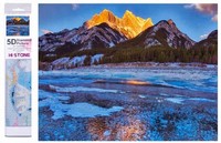 Diamantmosaik-Diamantstickerei „Lake Abraham“, 30 X 40 Cm