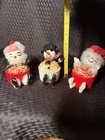 Vtg 3 De Sela Mexico Christmas Cupcake Styrofoam Paper Mache Santa &Mrs Snowman — photo 2