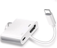 USB C to HDMI for TV, 4K 60Hz Type C to HDMI Adapter with Charging Port, Iphone