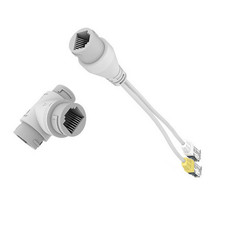 1Set POE Splitter 2-in-1 Network Cabling Connector Three-way RJ45 Connector Part