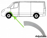 KotflüGel Reparaturblech FüR Ford Transit Kasten Links Vorne 85-92