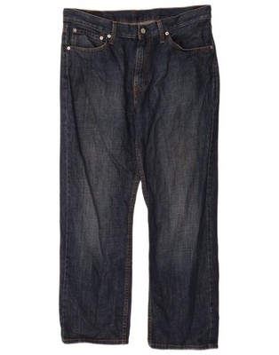 LEVI'S Mens 751 Straight Jeans W36 L30 Navy Blue Cotton QD03