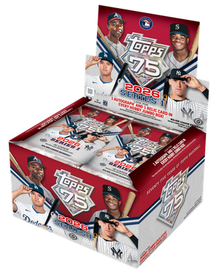 topps 2026 series1 hobby boxシュリンク付き 2026 TOPPS SERIES 1 BASEBALL HOBBY JUMBO BOX (1 AUTO & RELIC) MLB