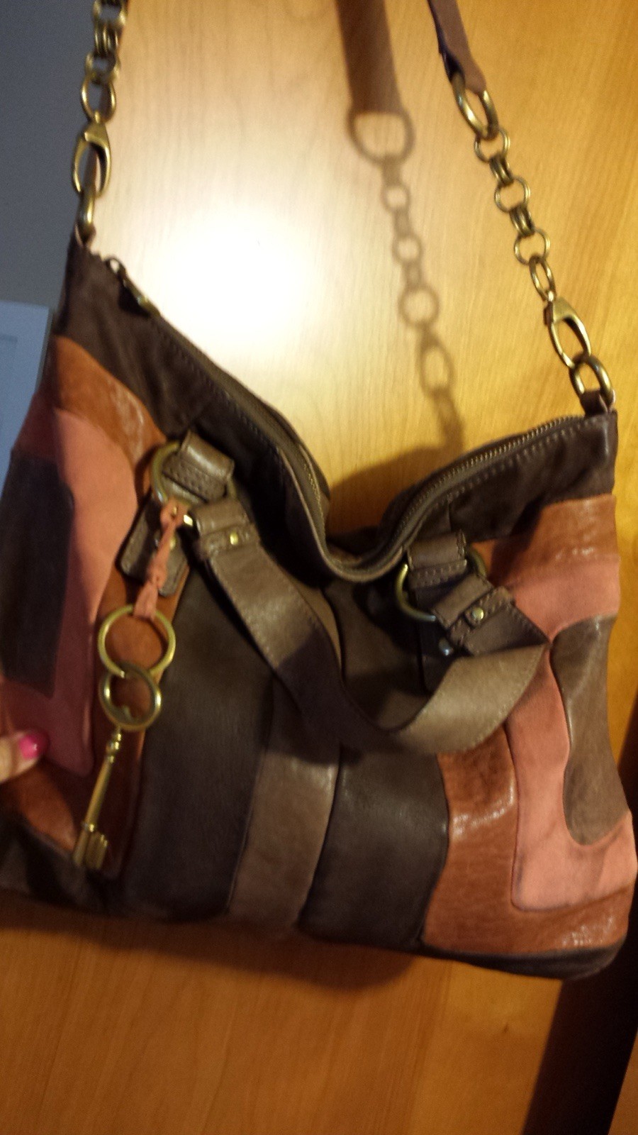 Fossil Extra Large Vintage Patchwork Leather Tote… - image 2