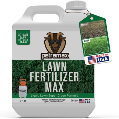PetraMax Liquid Lawn Fertilizer for Lawns Concentrate - Liquid Fertilizer for...