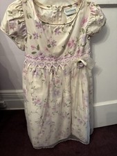 Rare Editions Girls Size 5 Floral With Tulle Flower girl/ Spring Dress