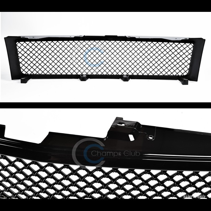 Glossy Black Mesh Front Hood Bumper Grill Grille Bhutan