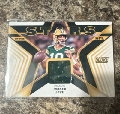 Panini 2025 Score Jordan Love Packers Stars of the NFL #SNJ-JLE Jersey MEM