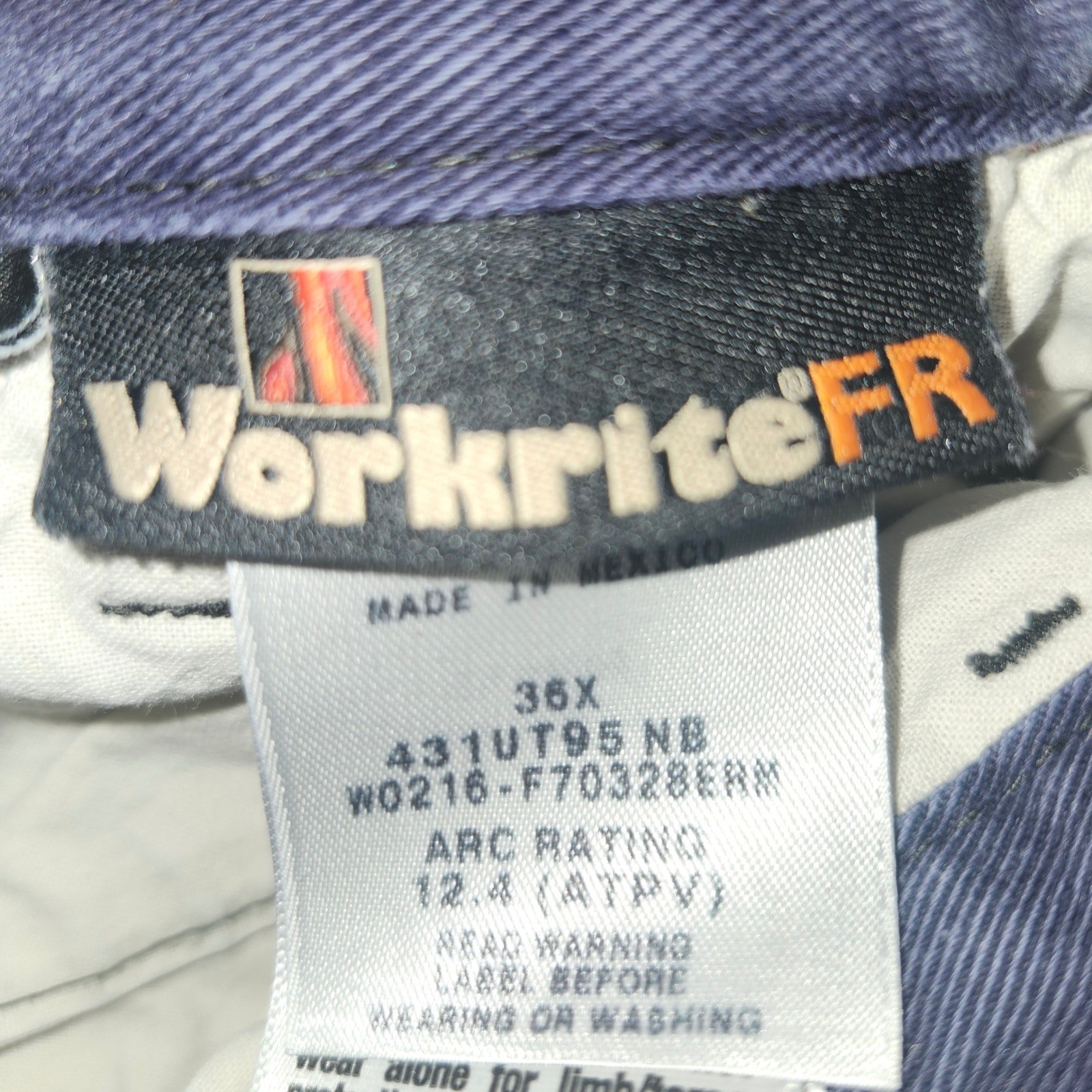 Workrite FR Flame Resistant Work Pants 36x29 Indu… - image 3