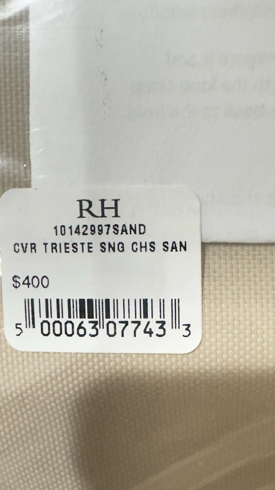 Herrajes de restauración patio exterior TRIESTE cubierta de chaise individual nueva *NUEVA* Foto 2 de 3