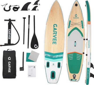 Stable Inflatable Paddle Board for Adults&Youth, 420LB Wide SUP with Accessories