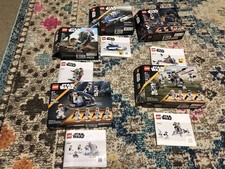 Lego Star Wars Bulk Lot Of Boxes And Manuals 