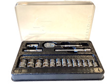 Snap On USA 117TMM 17 Piece 1/4" Drive 6 Point Metric Starter Set With Tray MINT