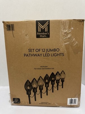 Members Marker Set Of Jumbo Pathway Lights Missing Poles