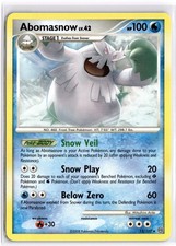 Pokemon TCG Abomasnow 12/100 Stormfront Rare NM
