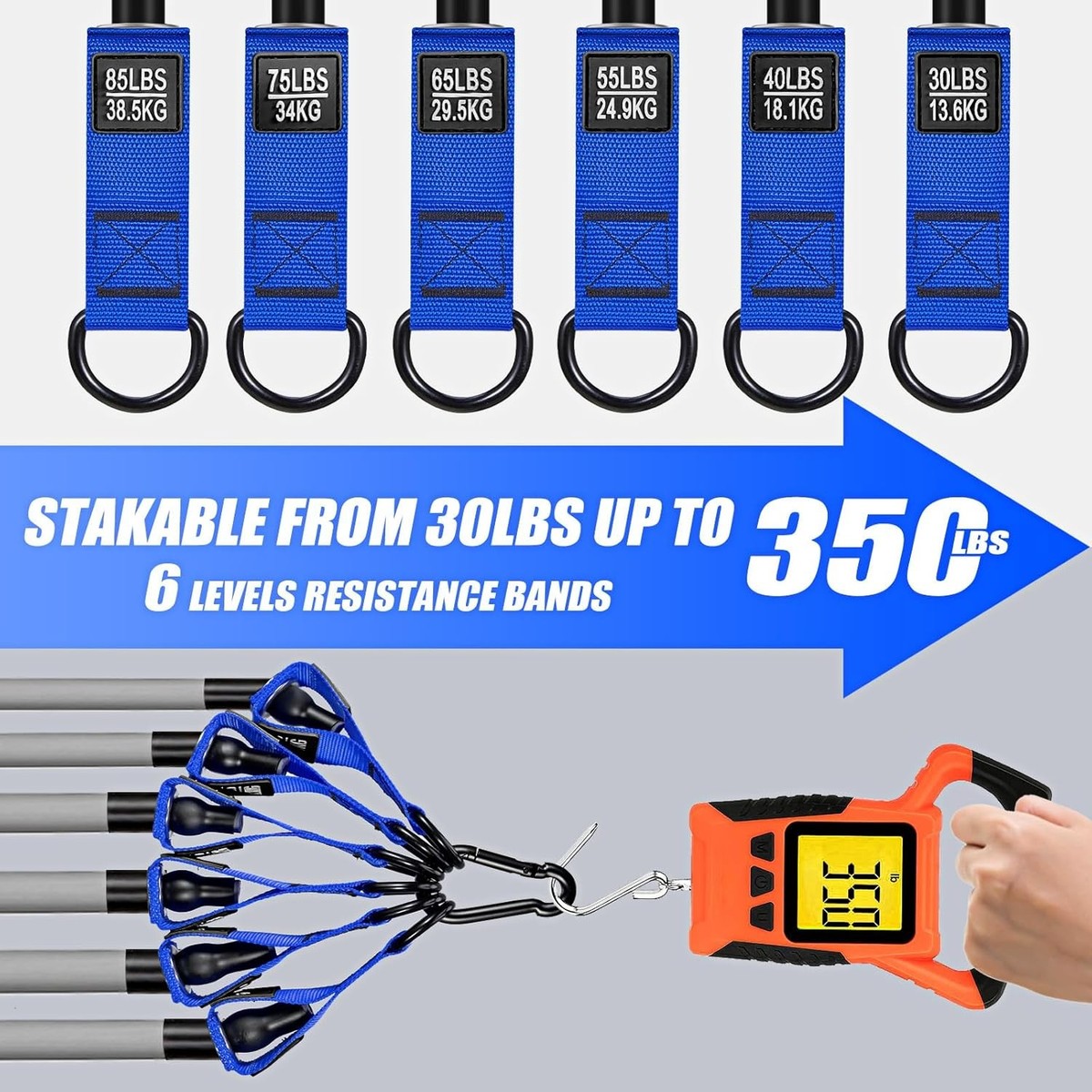 Heavy Resistance Bands for Working Out, 350lbs/450lbs Exercise