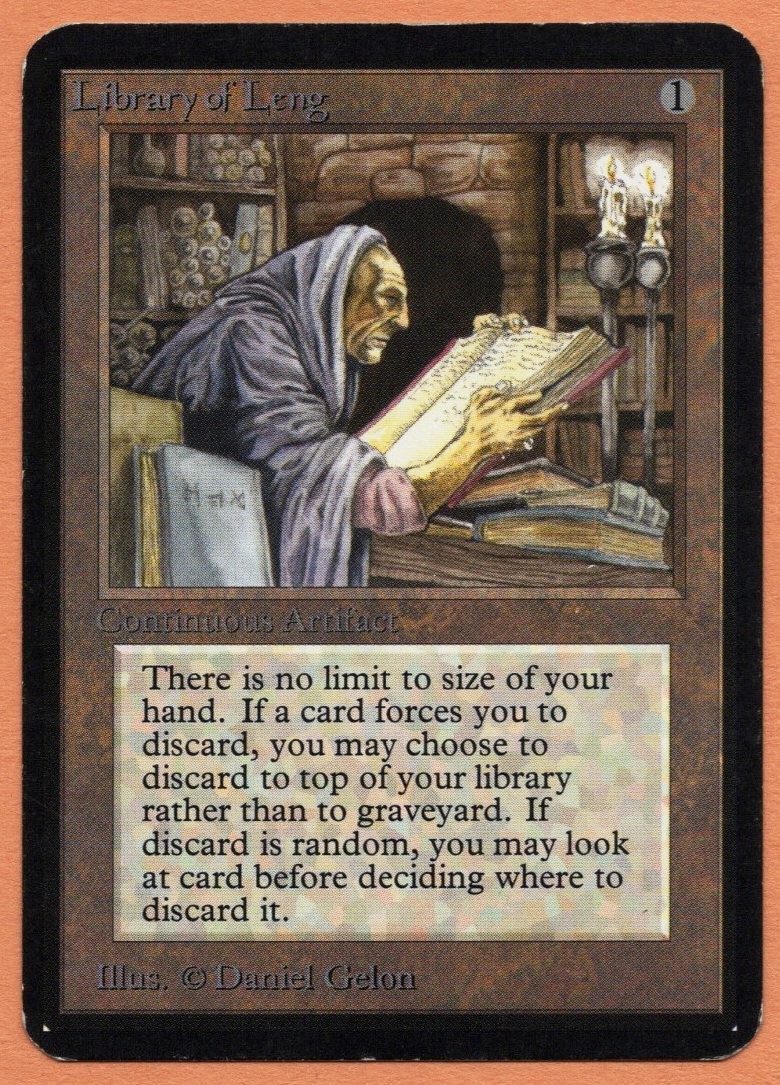 Library of Leng (LP) - Alpha Edition - Magic the Gathering (MTG)