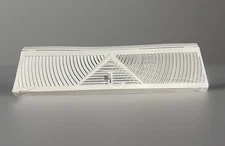 10 Pack New Yaocom 18 in. W White  Steel  Baseboard Diffuser