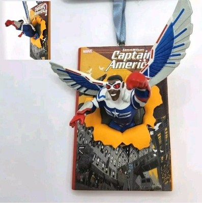 Disney Store Marvel Captain America Sam Wilson Skizzenbuch Ornament