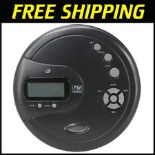 Portable CD Player with Anti-Skip Protection - Black
