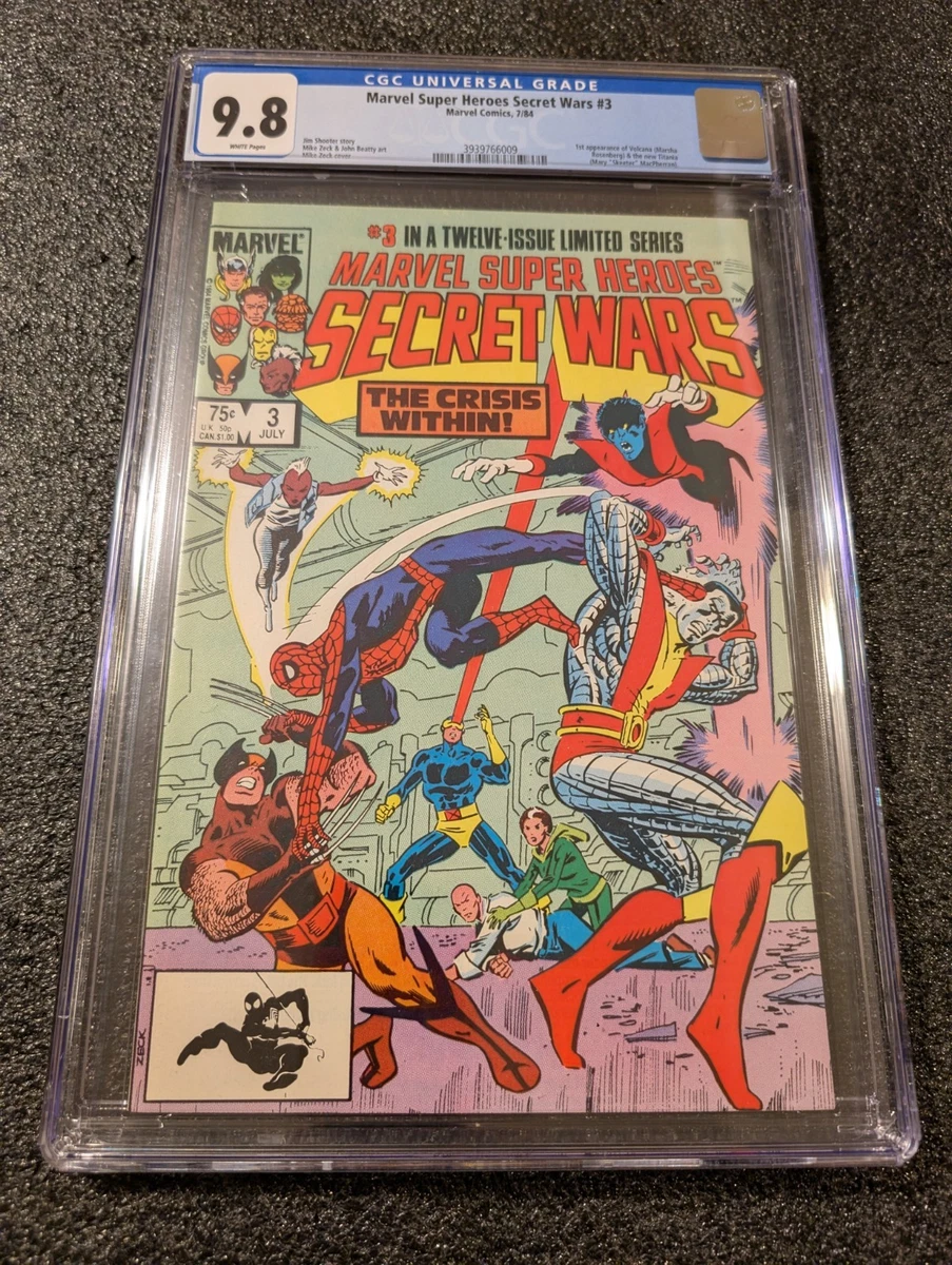 Secret Wars Superheroes US Comics 9.8 Near Mint/Mint Copper Age