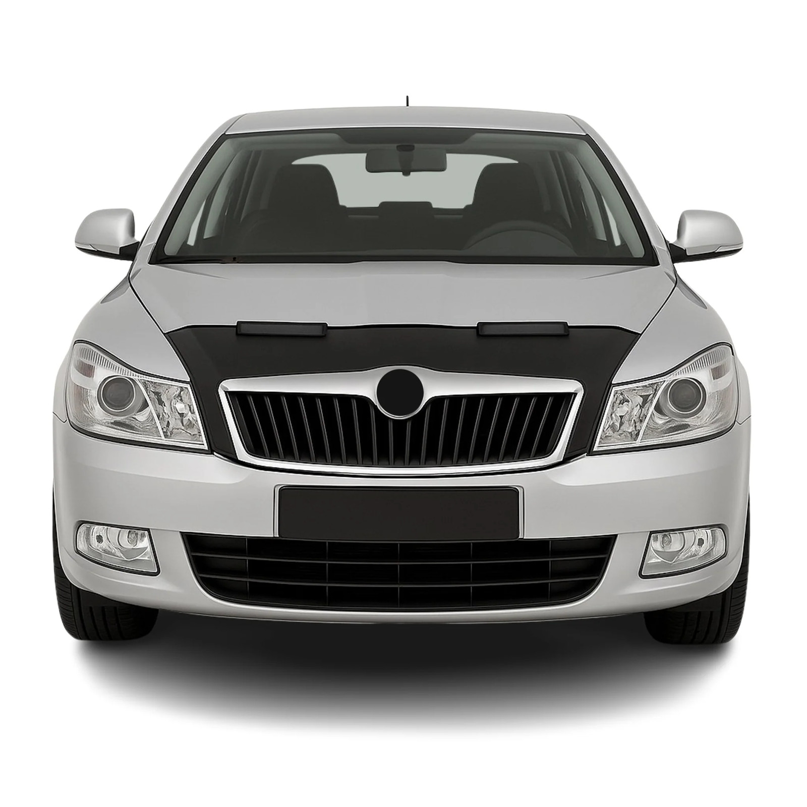 Protège capot pour Skoda Octavia contre les gravillons masque noir