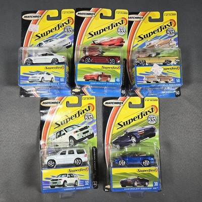 Lot Of 5 - MATCHBOX SUPERFAST Limited Edition Diecast Cars, #30, 32,46, 50, 60