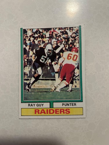 Ray Guy #219 1974 Topps card