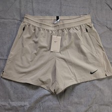 Nike Flex Rep Men's Dri-FIT 5" Unlined Fitness Shorts Tan Size L FN3002-247