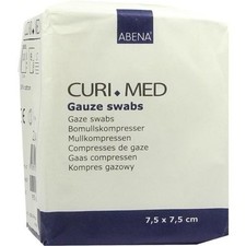 KOMPRESY Z GAZY 7,5x7,5 cm niesterylne 8warstwowe, 100 szt. PZN 01651320