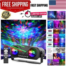 Vibrant Disco Ball Light Projector with Remote  Sound Activation for All Events